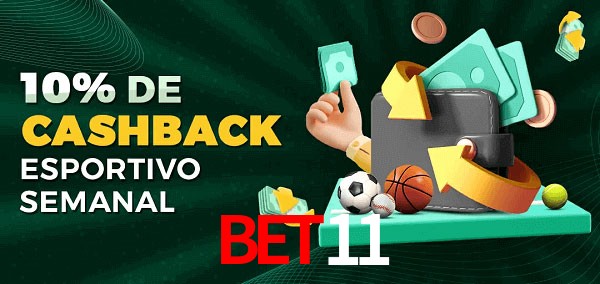 10% de bônus de cashback na Bet11